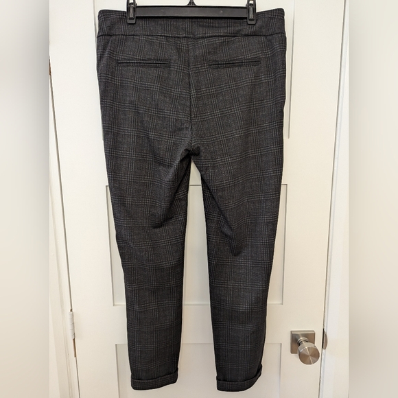 Dalia Plaid Size 14 Grey Women's Trousers - Picture 8 of 9